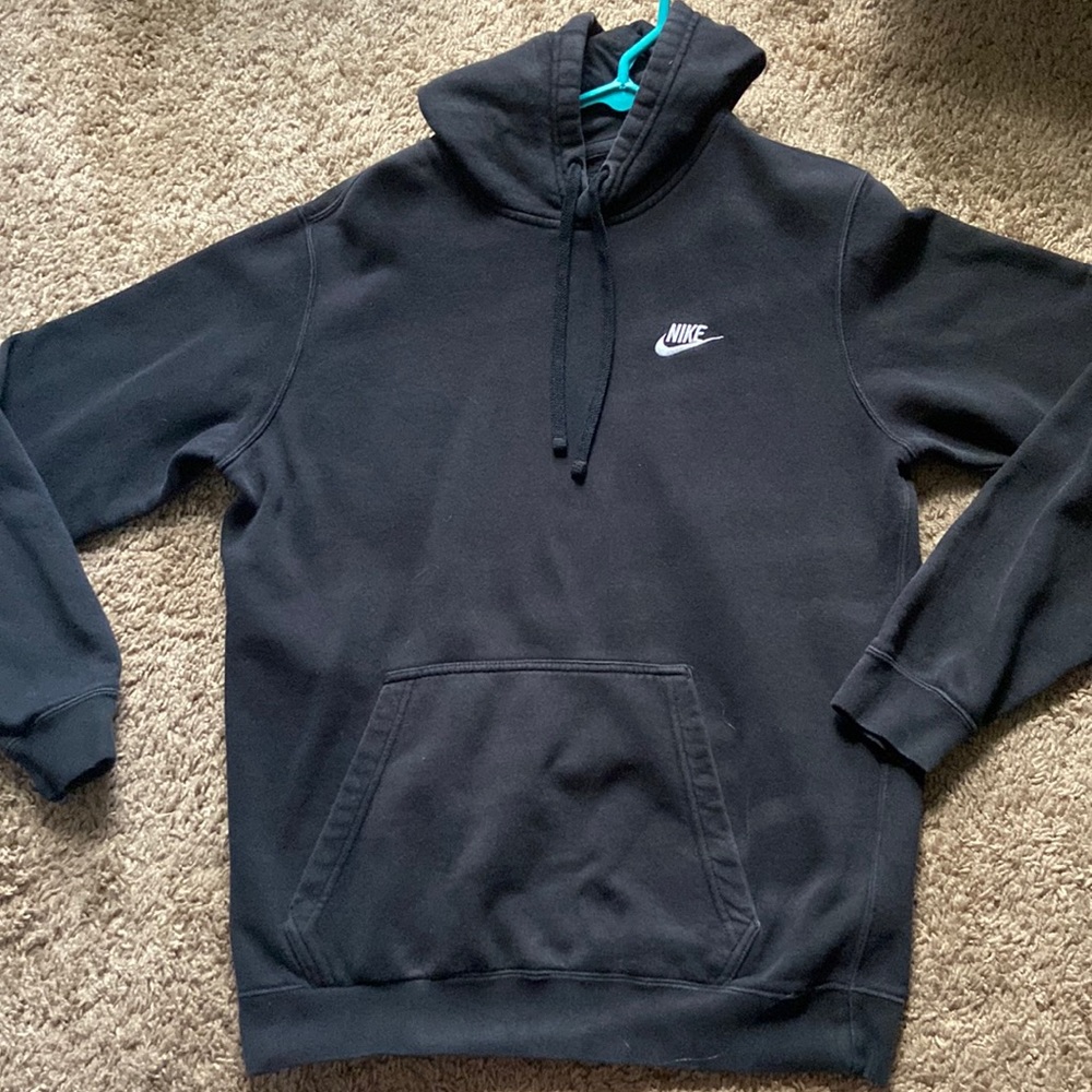 Black Nike logo hoodie